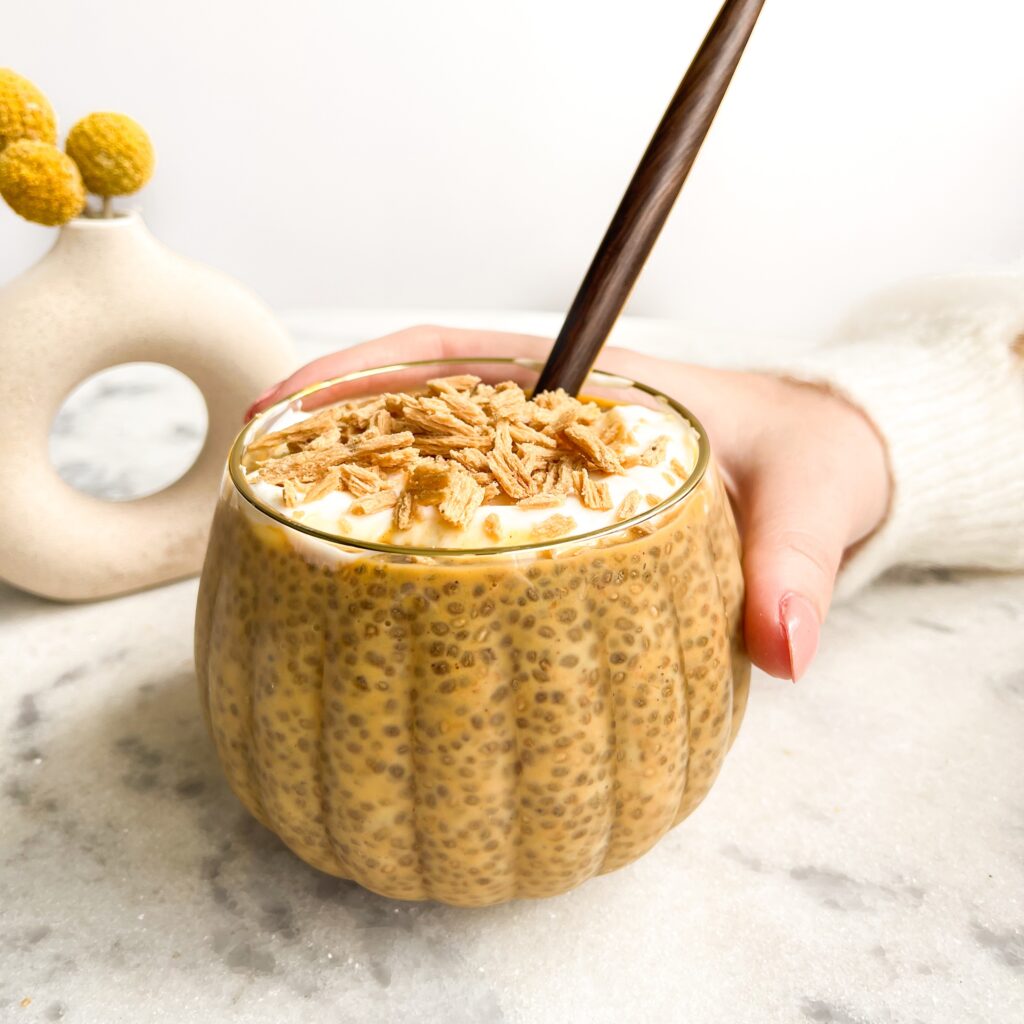 pumpkin banana chia pudding