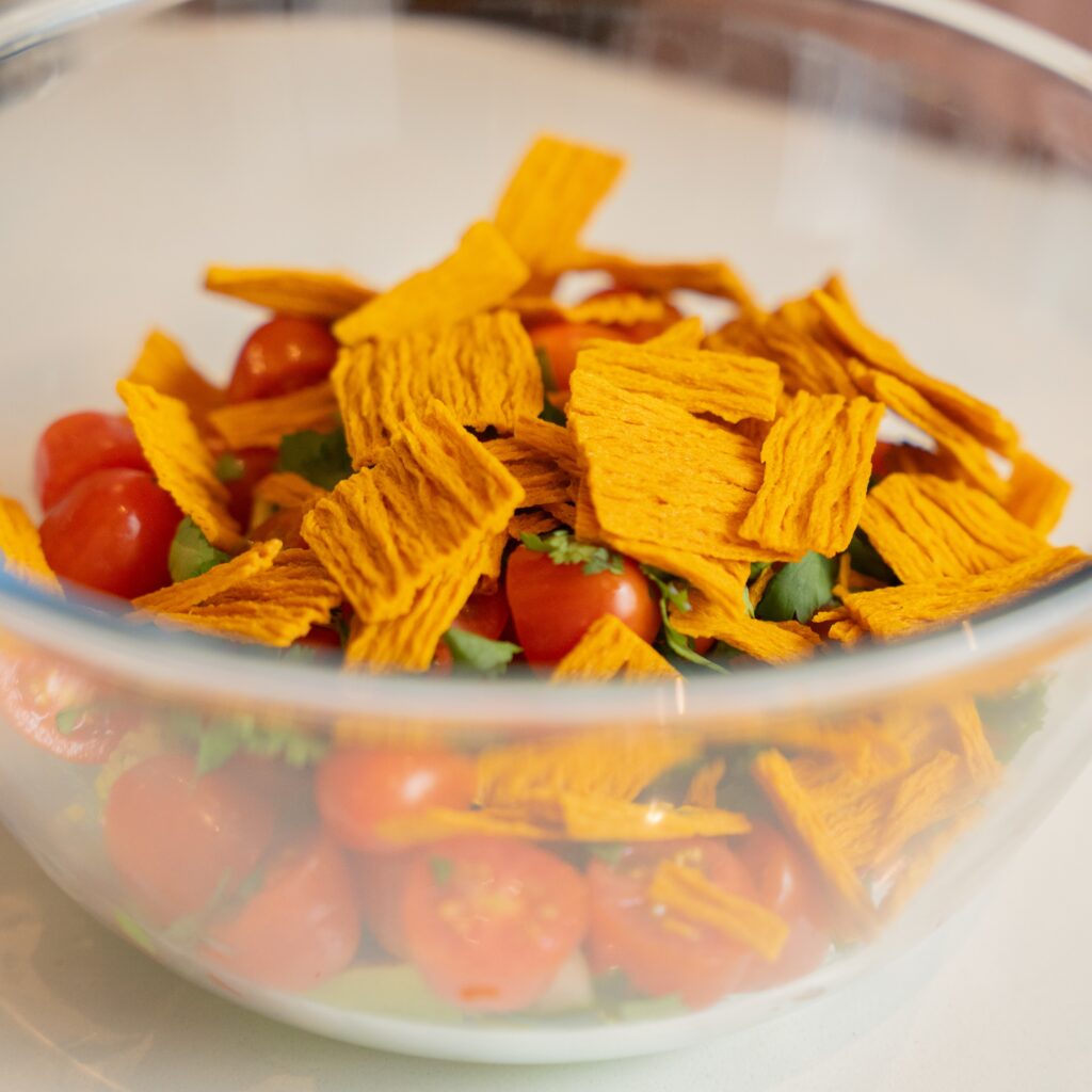 mango, cucumber and tomato salad