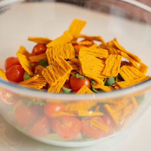 mango, cucumber and tomato salad